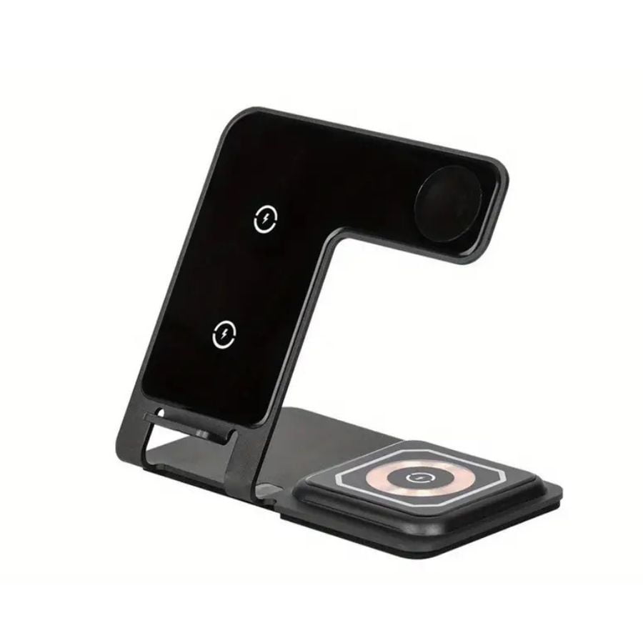 Click Ventas - Estación De Carga Rápida 3 En 1 Cargador Inalámbrico 15w