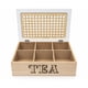 thumbnail image 3 of Caja Porta Té Madera 6 Compartimentos Organizadora 24cm - Tea, 3 of 4