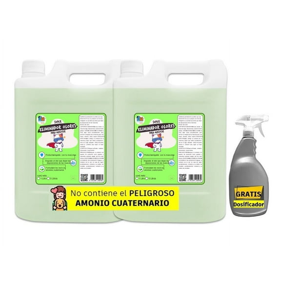 Superkit X2 Eliminador De Olores 5 Lt + Rociador Incluido