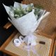 thumbnail image 4 of suxuMhao Cinta, Cinta Transparente para Ramo, Cinta para Ramo de Flores Cinta Decorativa Cintas de Regalo, Cinta de Gasa Blanco Hueso, 0.39inx100yd, 1 Rollo, Cinta de Poliéster para Decoración y, 4 of 4