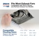 thumbnail image 5 of Rejilla de repuesto magnética para extractor de baño Broan-NuTone RCM700, 5 of 7