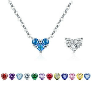 Heshpaws - Colgante Con Colgante De Corazón De Plata De Ley