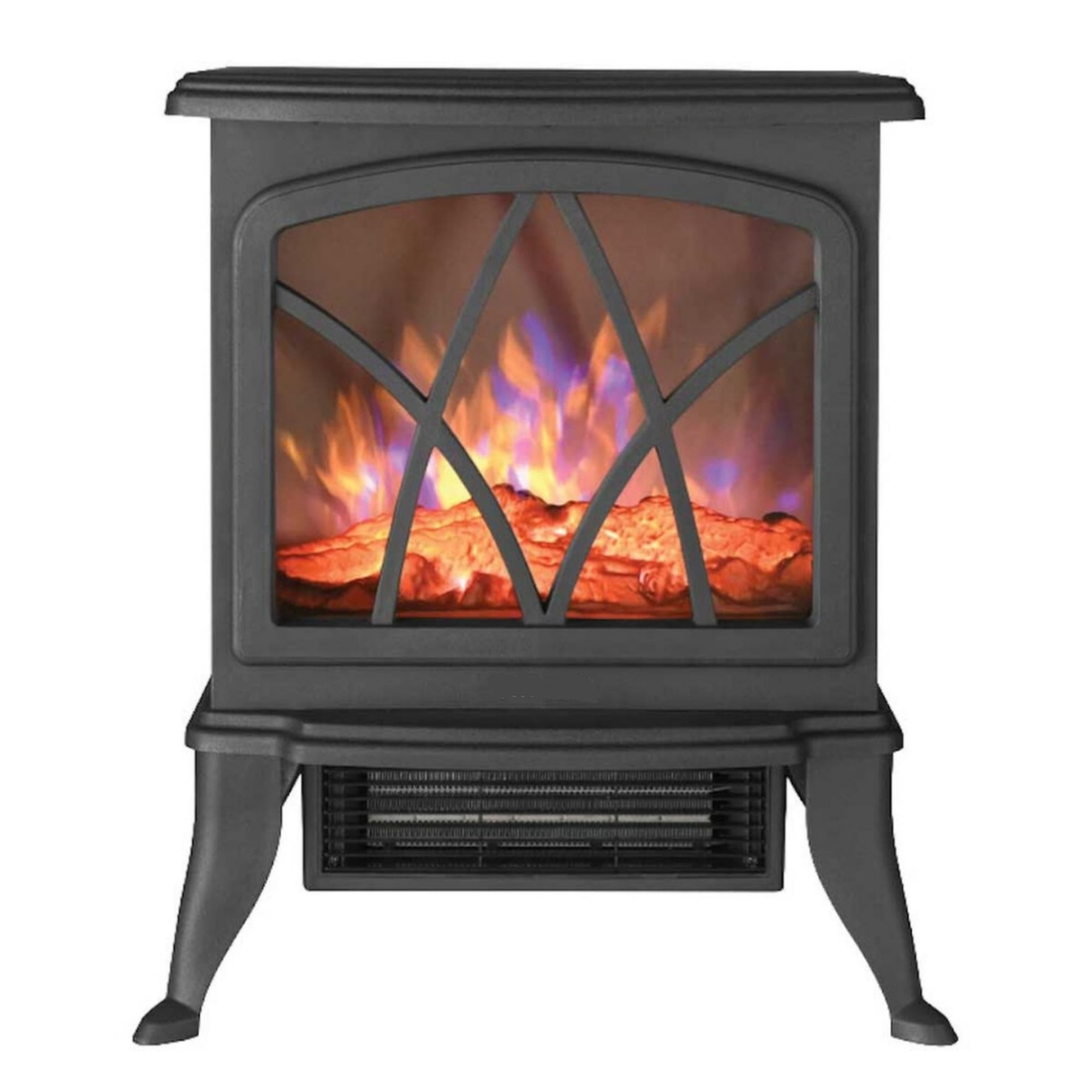 Artihogar - Chimenea Eléctrica Vintage Regulable Efecto Llama Real