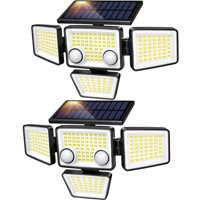Luces Solares Para Exteriores Lywalt 3000Lm 188 Con Sensor De Movimiento Led