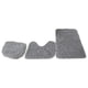 thumbnail image 2 of Juego De 3 Alfombras De Baño, Alfombrilla De Baño, Cubierta De Tapa De Inodoro, Alfombra En Forma De U Para Baño, Gris Claro, 2 of 5