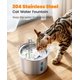 thumbnail image 3 of Fuente para gatos oneisall 2 L de acero inoxidable y funcionamiento silencioso, 3 of 8
