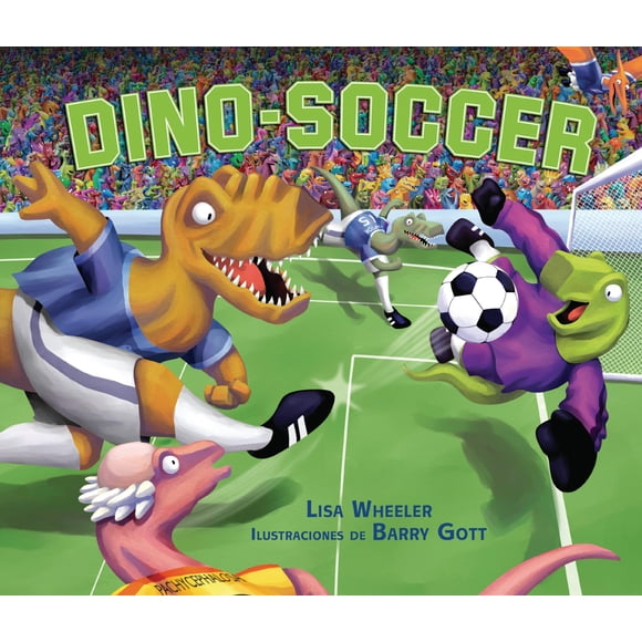 Libro Carolrhoda Dino-Fútbol edición en español