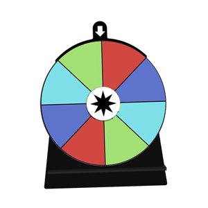 Bothyi - Rueda Giratoria De Color, Rueda De Ruleta Editable Para Restaurantes, Tiendas, Reuniones, 8 Ranuras