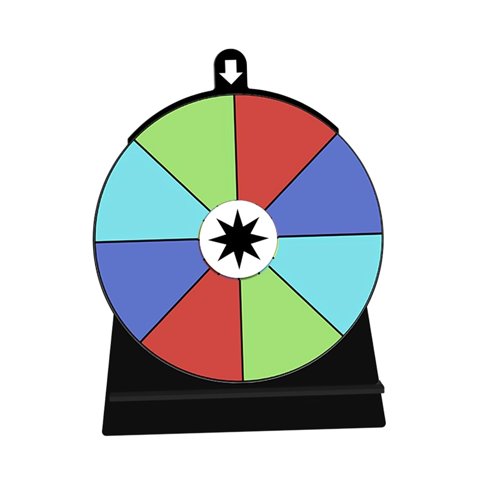 Bothyi - Rueda Giratoria De Color, Rueda De Ruleta Editable Para Restaurantes, Tiendas, Reuniones, 8 Ranuras