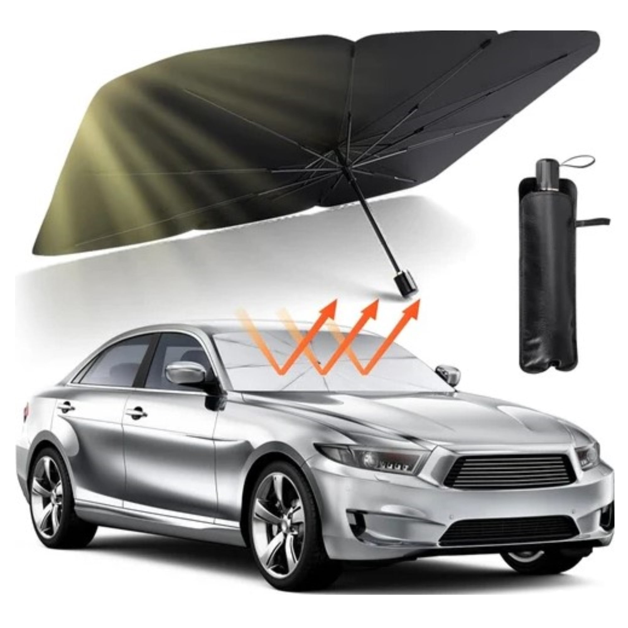 Citohome - Quitasol Parabrisas Auto: Sombrilla Solar 150x80cm