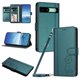 thumbnail image 1 of Funda Cartera Trébol para Google Pixel 8A con Ranuras Tarjetas y Carga Inalámbrica Verde oscuro, 1 of 6