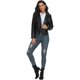 thumbnail image 2 of Chaqueta Moto Mujer Fahsyee Cuero Sintético, 2 of 3