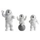 thumbnail image 4 of 3 Piezas Estatuilla De Astronauta Decoración Del Hogar Estatua De Astronauta Escultura Decoración Plata, 4 of 5