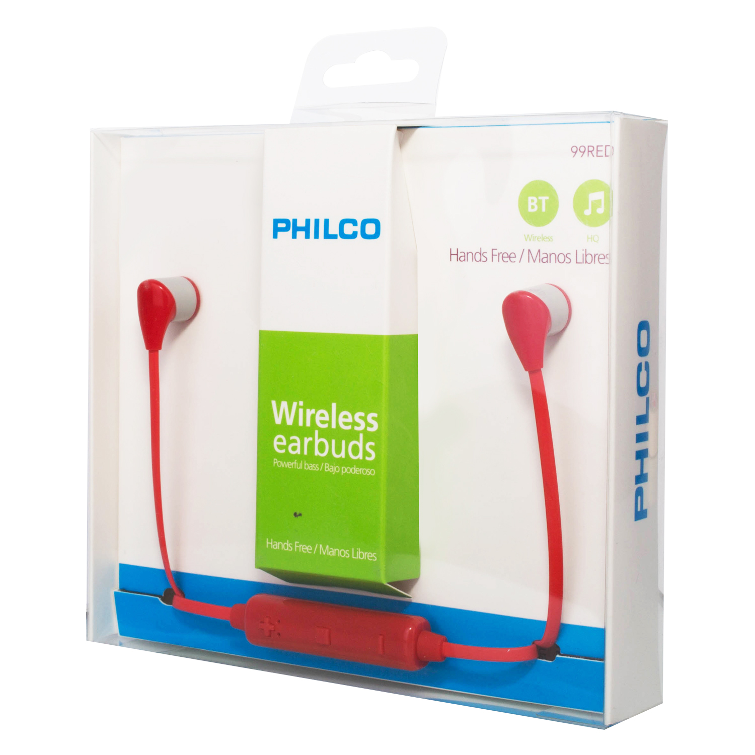 Audifono Bt Stereo Philco Rojo