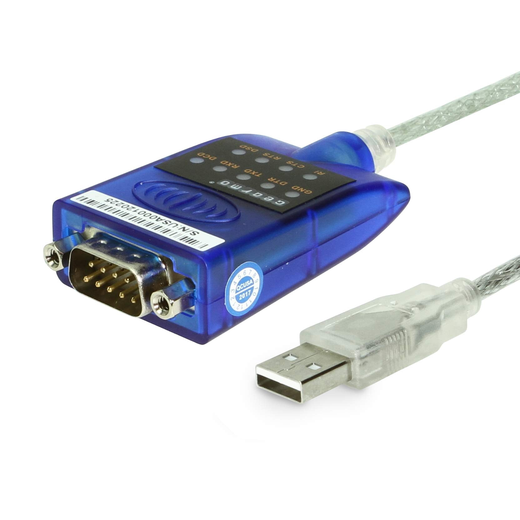 Adaptador Usb A Serie Rs-232 Gearmo Con Indicadores Led