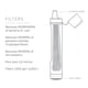 thumbnail image 2 of Filtro de agua Straw LifeStraw Peak Series, paquete de 2, azul, 2 of 7