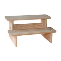 Magideal - Soporte Elevador De Exhibición De Madera, Estante Elevador De Exhibición De Joyería, Soporte De Exhibición De Madera Rectangular Para Dulces, Postres, , 2 Capas 30Cm