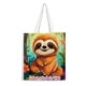 thumbnail image 1 of Sloth Bolso de tela con estampado de lienzo para mujer, bolsa de compras reutilizable y estética, con cremallera interior, regalo para mujer,38*45cm., 1 of 6