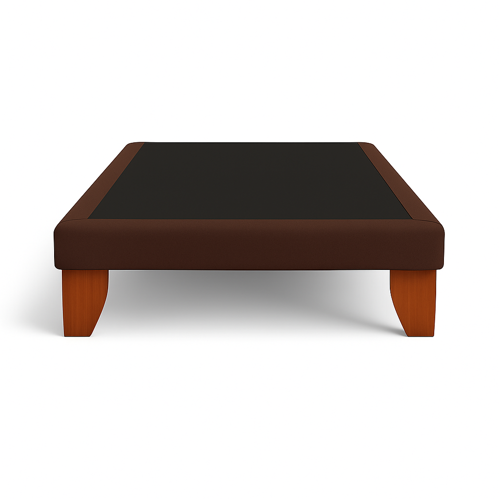 Ethan Desing - Base Cama 1.5 Plazas 105X190 Café Oscuro