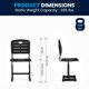 thumbnail image 3 of Silla Flash Furniture Ajustable de Altura Negra, 3 of 8