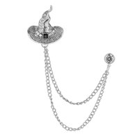 Ioensy - Sombrero Borla Broche Esmoquin Accesorios Broche Solapa Camisas Insignia Mujeres Hombres