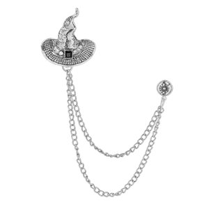 Ioensy - Sombrero Borla Broche Esmoquin Accesorios Broche Solapa Camisas Insignia Mujeres Hombres