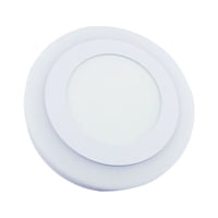 Importclick - Foco Led Panel 12+4 Watt Duo Luz Centro Borde Blanco Sobrepuesto