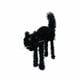 thumbnail image 3 of Gato tinsel halloween negro 45 cm, 3 of 4