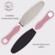 thumbnail image 4 of Removedor de callos para limar pies Wonder Pedi, acero inoxidable, Alemania, 4 of 8