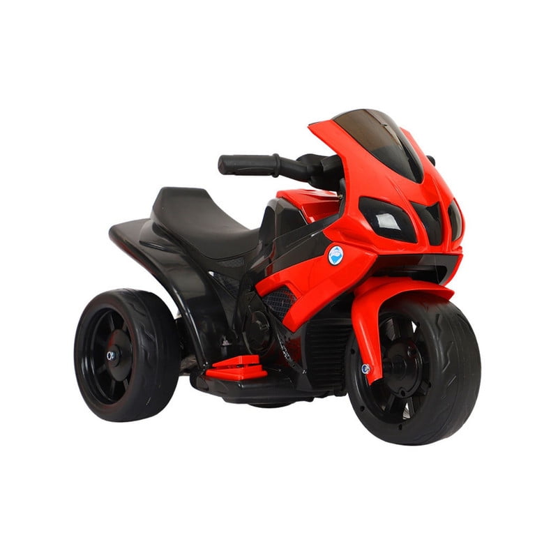 Babyluna - Moto Eléctrica Deportiva Con Tres Ruedas Infantil Roja