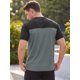 thumbnail image 3 of INSPIRE CHIC Camiseta de Hombre Raglán de Manga Corta para Verano, Camisetas de Gimnasio M Gris Oscuro, 3 of 5