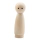 thumbnail image 4 of Figuras De Madera Superficie Lisa Mu?eco De Clavija De Madera En Blanco Para Decoración Escritorio Vacaciones 7cmx1.8cm Chica Redonda Labios Rojos, 4 of 5
