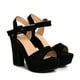 thumbnail image 2 of Sandalia Taco Negro Fiesta You556-21 Mujer, 2 of 3