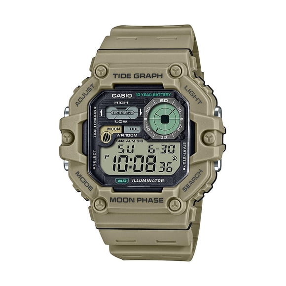 Batería Casio Illuminator Tide Graph Moon Phase de 10 años
