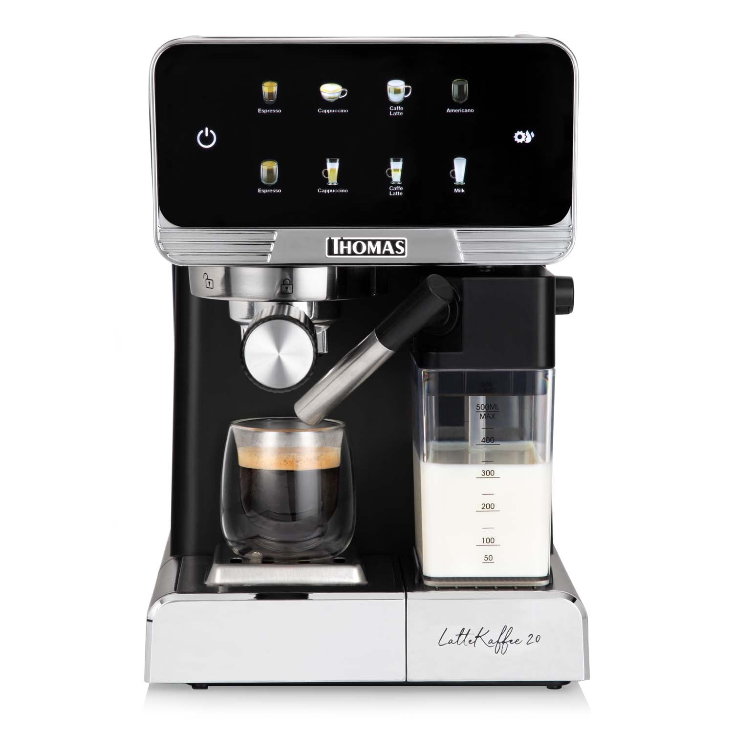 Thomas - Cafetera Expresso Lattekaffee 20 Th-165del 1.8 Litros 1350w Negro