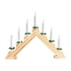 thumbnail image 4 of Candelabro eléctrico con velas sin llama, detalles vívidos, artesanías artísticas, candelabro sueco, candelabro LED para accesorios de fiesta, porche color de madera, 4 of 5