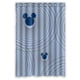 thumbnail image 1 of Cortina de ducha con diseño del logotipo de Mickey Mouse, juego de cortinas de baño con ganchos, tamaño 48 x 72 pulgadas, 1 of 3