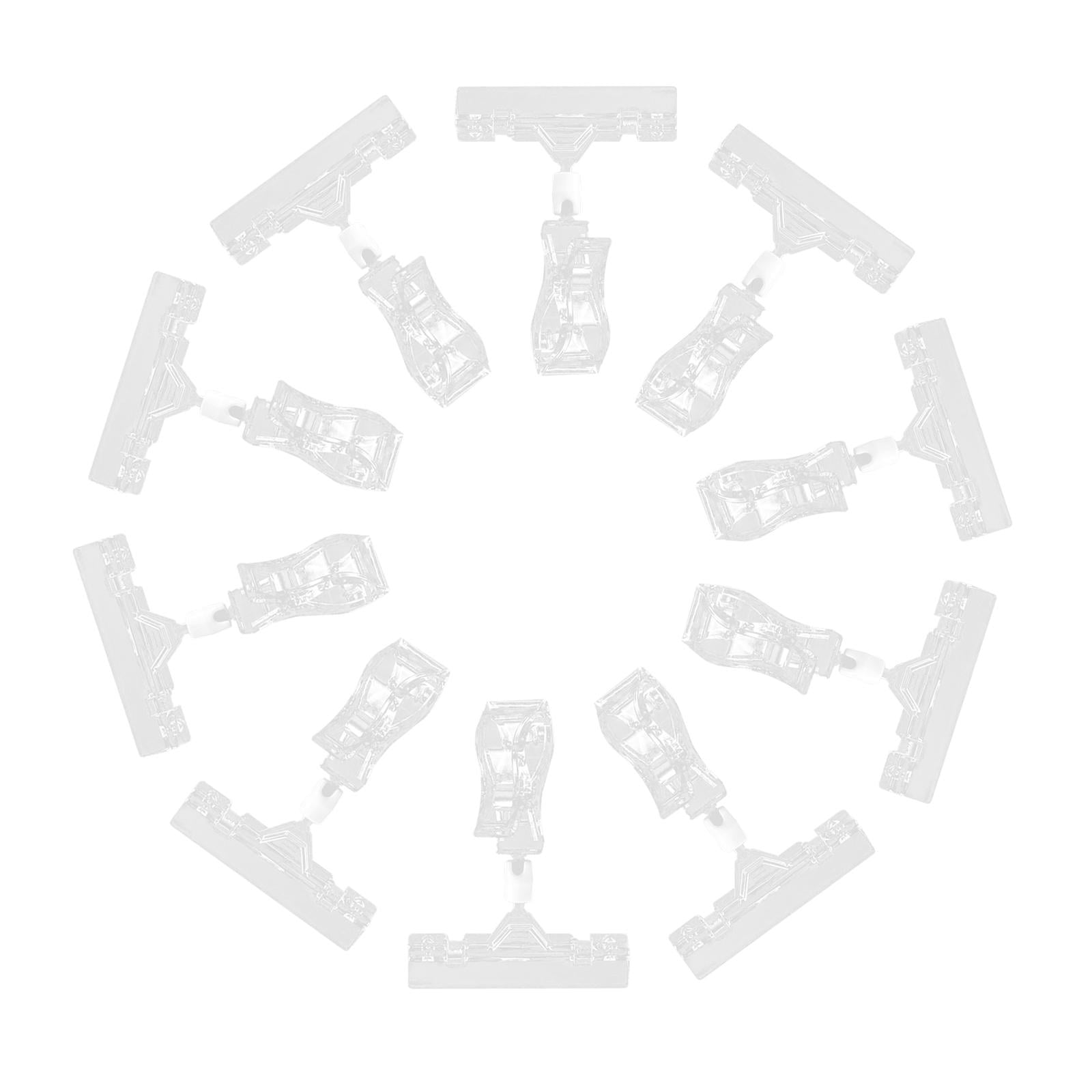 Magideal - Soporte De Clip Soporte De Abrazadera Soporte De Letrero Clips De Exhibición Protector De Tarjeta De Pvc Tarjetas De Productos Lugar Titulares De , S S