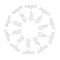 Magideal - Soporte De Clip Soporte De Abrazadera Soporte De Letrero Clips De Exhibición Protector De Tarjeta De Pvc Tarjetas De Productos Lugar Titulares De , S S