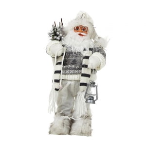 Magideal - Figuritas Navideñas De Papá Noel, Muñeco De Papá Noel, Mesa De Navidad De Año Nuevo, Decoración Navideña De Mesa, Regalo De Estatuilla De Papá Noel De 30 Centimetros