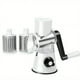 thumbnail image 1 of 1pc, Cheese Grater, Kitchen Mandoline Vegetable Slicer With 3 Interchangeable Blades, Rotary Grater, Ceative Slicer For Fruit, Grinder For Potato Carrot Nuts, Kitchen Supplies, Kitchen Tools, 1 of 5