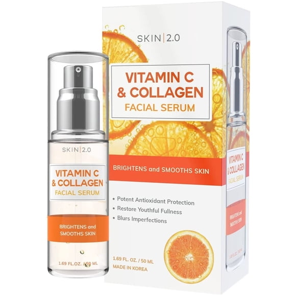 Sérum Facial Vitamina C Con Colágeno 50 Ml Para Manchas Oscuras