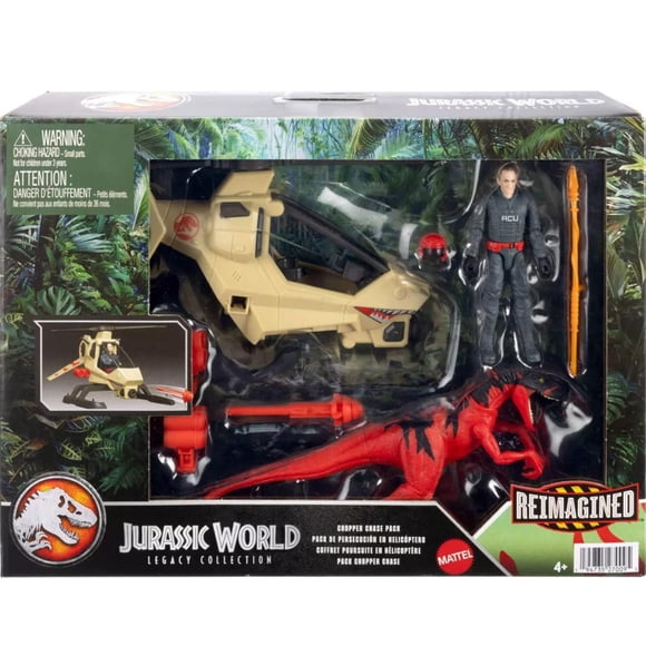 Set de juguete MAGNETOE Jurassic Legacy Chopper Chase Pack