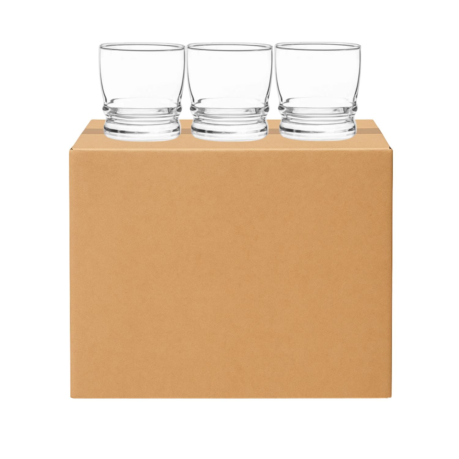 Set 48 Vasos Madeira Rocks Bajos 304ml Menaje Cocina Cristar