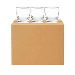 Set 48 Vasos Madeira Rocks Bajos 304Ml Menaje Cocina Cristar