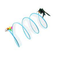 Magideal - Para Gatos, Tubo De Para Gatitos En Casa Con Pelota De Juego, Juguete Interactivo Para Gatos De Persecución Portátil Plegable De Conejo, , Azul