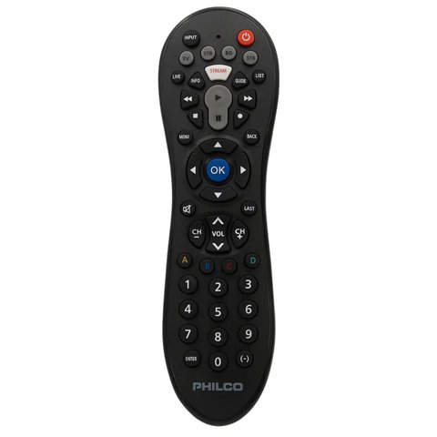 Philco - Control Remoto Universal Multimarca 4 En 1 Frp3014