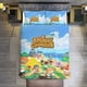 thumbnail image 2 of Animal Crossing Comforter Set 3 Pieces Quilt Cover Set Soft Bedding Sets for All Seasons, 2 of 3