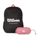 thumbnail image 1 of Pack Wilson mochila Atom negra + estuche Charlotte rosado, 1 of 7