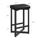thumbnail image 2 of Juego de 4 taburetes de bar IDEALHOUSE de 24,6 cm de altura de mostrador, color negro, 2 of 7